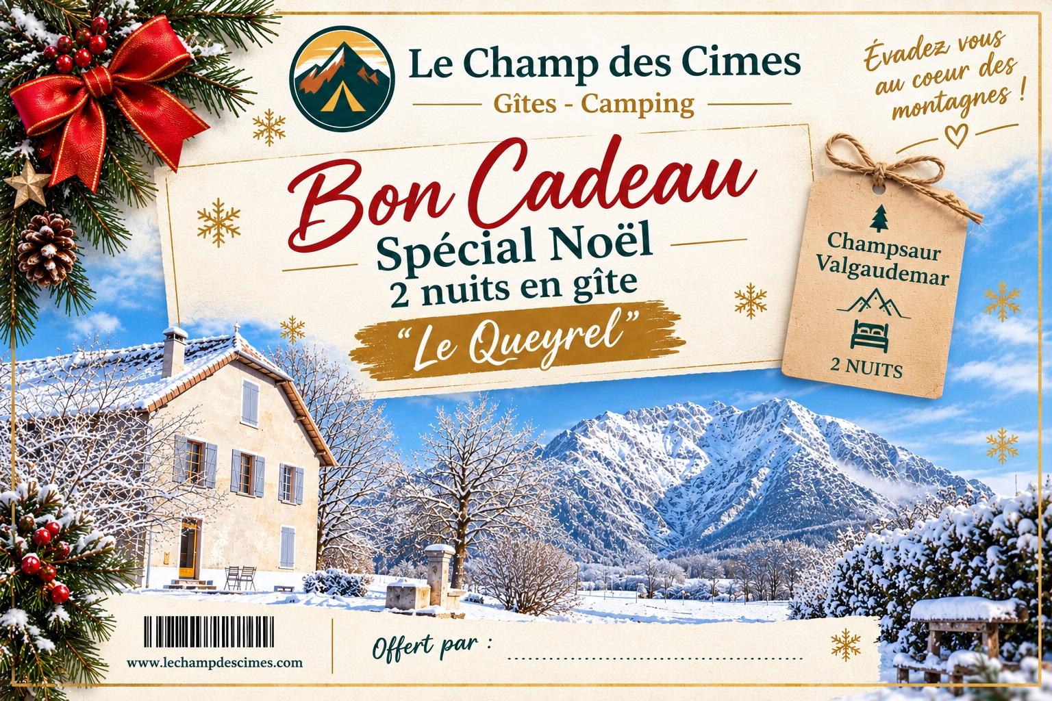 Bon cadeau Noel